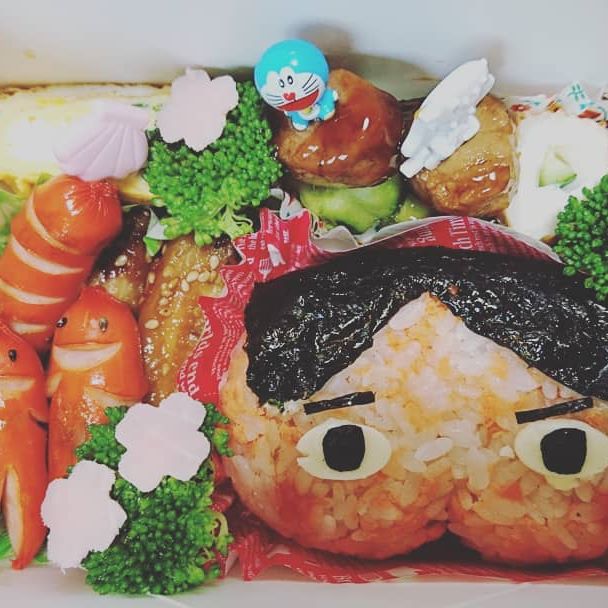 #遠足 #キャラ弁 #おしりたんてい弁当 #一戸町
